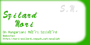 szilard mori business card